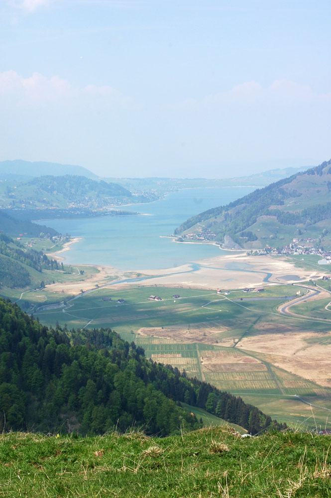 Blick richtung Sihlsee vom Startplatz her