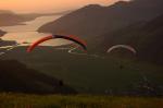 Paragliding Fluggebiet Europa » Schweiz » Schwyz,Schrot,Abgleiter vom Schrot mit sunneuntergangsblick... churz nach em Start