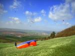 Paragliding Fluggebiet Europa » Deutschland » Thüringen,Harsberg,Kurz vor dem Start am Harseberg