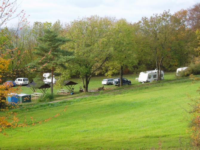 Blick auf Campingwiese.