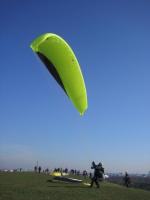 Paragliding Fluggebiet ,,Groundhandling am Teufelsberg bei Windrichtung Süd