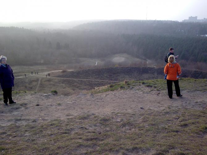 Die Aussicht zum Landeplatz