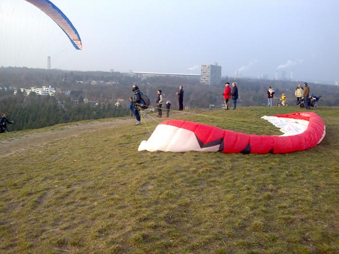 Ein bisschen Groundhandling und ein wenig gleiten.