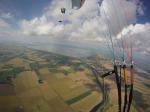 Paragliding Fluggebiet Europa » Deutschland » Niedersachsen,Bunde Charlottenpolder,Thermikflug mit Aussicht über den Dollart