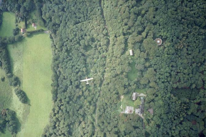 Hoch über dem Startplatz