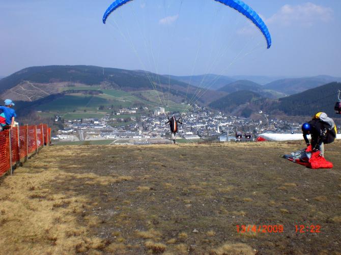 Startplatz Ettelsberg Ostern 2009