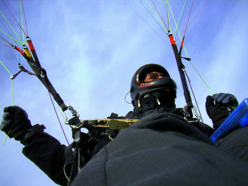 Mike in der Luft in Winnen.