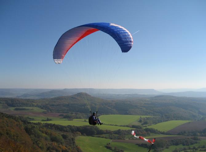 Blick vom Startplatz im Herbst 2007.