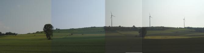 Panorama des Hangs in Hohe