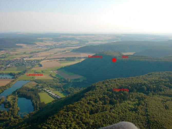 Blick auf das tolle Fluggebiet vom Ziegenberg aus! grandsky