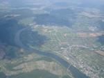 Paragliding Fluggebiet Europa » Deutschland » Rheinland-Pfalz,Neumagen-Dhron,Blick über die Mosel in Richtung NO. Unten rechts Neumagen-Dhron.