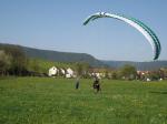 Paragliding Fluggebiet Europa » Deutschland » Baden-Württemberg,Oppenau (Zuflucht),Landeplatz Sankenbachwiese mit Blickrichtung Parkplatz.