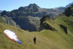 Paragliding Fluggebiet Europa » Schweiz » Uri,Obsaum,Startplatz direkt unterhalb Wängihorn. Aufgenommen am 31.8.09