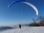 Paragliding Fluggebiet ,,Gerhard C Startet zum Winterflug am 11.01.2009
