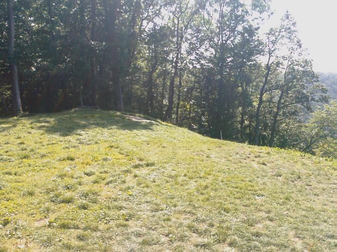 Auslege- und Startplatz (hinten ist die Holzrampe gerade noch sichtbar)
