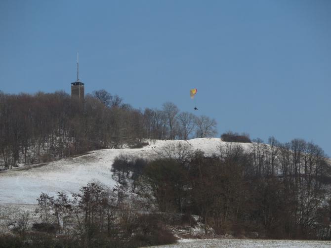 Soaring am Einkorn im Winter.