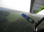 Paragliding Fluggebiet ,,Blick aus der luft zum sartplatz am Finkenhof ( Rampe )