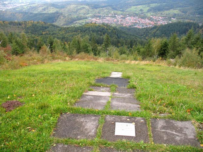 Startplatz Teufelsmühle in Startrichtung.