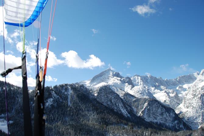 Blick zurück zum Osterfelder und zur Alpspitze, März 2008
