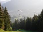 Paragliding Fluggebiet Europa » Deutschland » Bayern,Zugspitze,Start am Hausberg nach einem Aufstieg früh um 6 Uhr. Ein Traum!