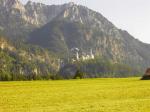 Paragliding Fluggebiet Europa » Deutschland » Bayern,Tegelberg,Landeplatz am Tegelberg und im Hintergrund Schloß Neuschwanstein