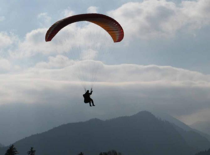 Herbststimmung am Tegelberg.
Rocco beim Landeanflug