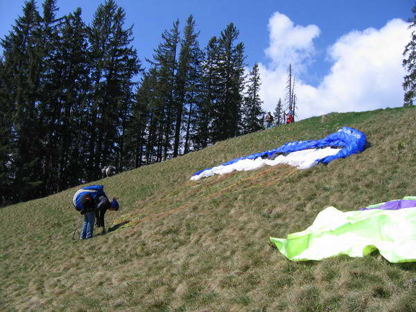 Mein Start vom Weiherkopf.