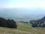 Paragliding Fluggebiet ,,Blick vom obersten Startplatz.