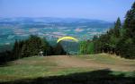 Paragliding Fluggebiet ,,Gleitschirmstartplatz mit Blickrichtung  Neukirchen