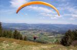 Paragliding Fluggebiet Europa » Deutschland » Bayern,Pröller,Vom Pröller NO-Startplatz hat man einen hervorragenden Blick zu allen Bergkämmen des nördlichen Bayerischen Waldes.