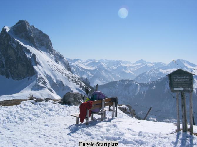 Startplatz " Engerle" im Winter.
do hosch Dei Ruah...