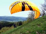 Paragliding Fluggebiet Europa » Deutschland » Hessen,Steinbruch Achenbach,Start am Entenberg. Danke fürs Foto von Mike und an den Piloten Mich.