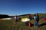 Paragliding Fluggebiet Europa » Österreich » Oberösterreich,Marsbach,Marsbach gehört nicht zu den Fluggebieten, wo mit konstanten Startbedingungen zu rechnen ist. Herumstehen am Montag, dem 10. März 2008.
