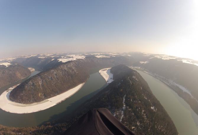 Februar 2015, Donauschlinge bei Schlögen