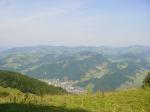 Paragliding Fluggebiet Europa » Österreich » Oberösterreich,Herndleck,Blick vom Gipfelstartplatz Richtung Ternberg