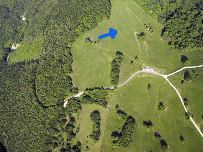 Parkplatz und Südoststartplatz am Brandkogel