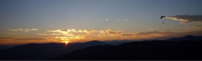 Wunderschöner Abendflug von der Gerlitzen (noch mehr Fotos gibt's auf paragleiten365.net)