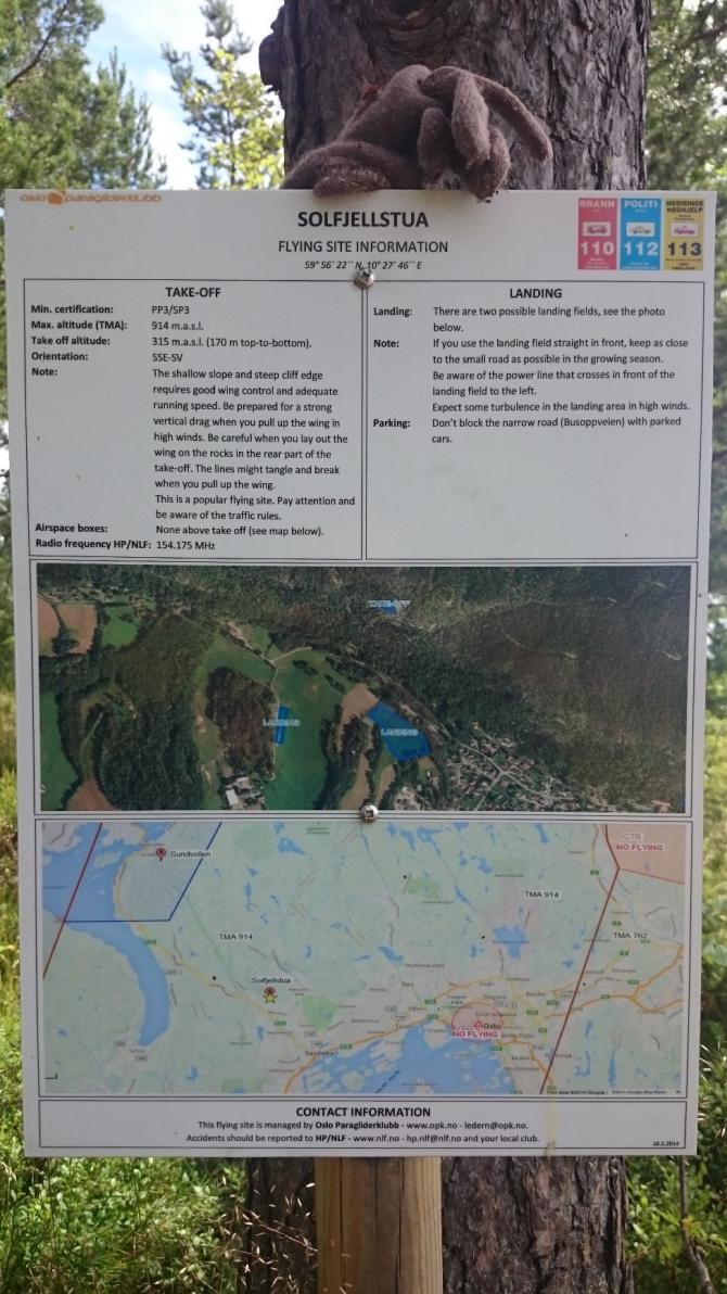 Infotafel beim Startplatz