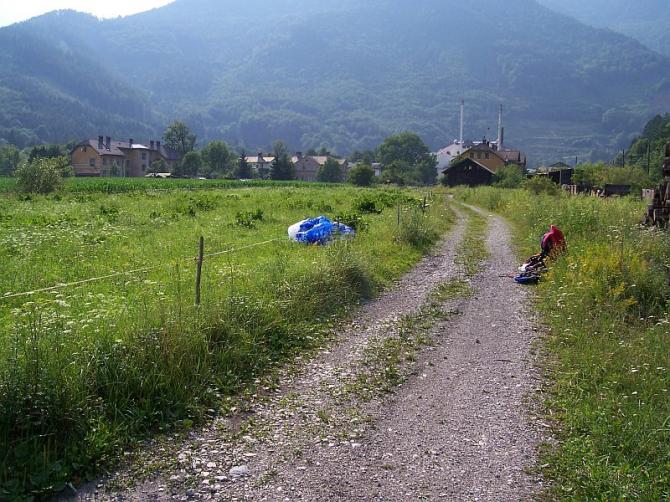 der "naturbelassene" Landeplatz