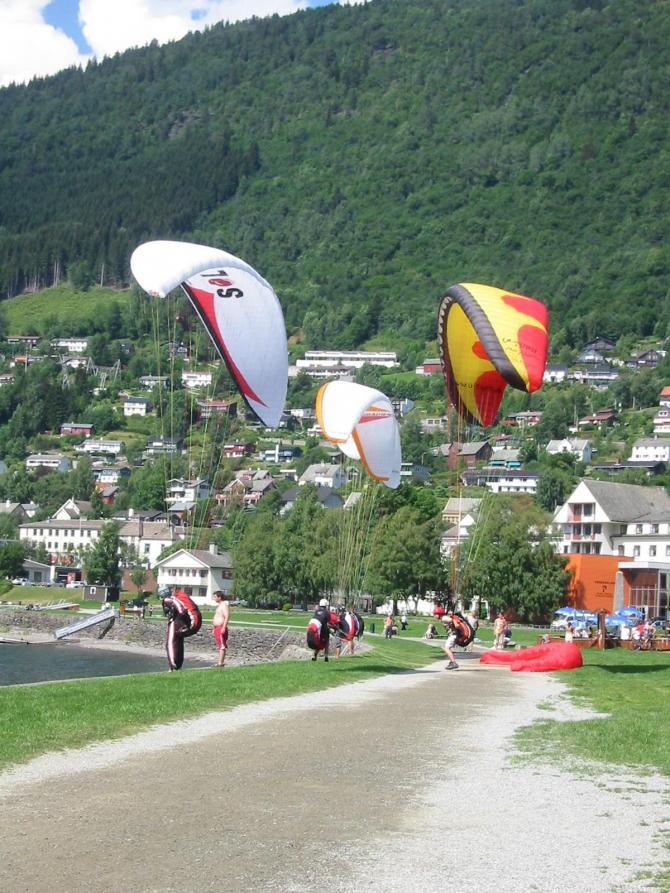Groundhandling am Landeplatz Minigolfen