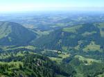 Paragliding Fluggebiet Europa » Deutschland » Bayern,Hochgrat,Blick zum Landeplatz nach Nord