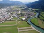 Paragliding Fluggebiet Europa » Österreich » Kärnten,Tschiernock,Landeplatz in Spittal/Drau (markiert mit "LP") aus Richtung W.