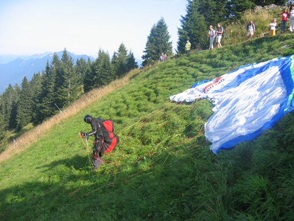 Startplatz Richtung Norden. Direkt neben der Bergstation. Entstanden am 10.09.2006.