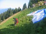 Paragliding Fluggebiet Europa » Deutschland » Bayern,Laber,Startplatz Richtung Norden. Direkt neben der Bergstation. Entstanden am 10.09.2006.