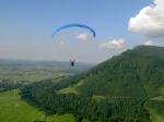 Paragliding Fluggebiet Europa » Deutschland » Bayern,Gabis,bei guter Nordwestlage kann man am Buchenberg auf 1500m oder mehr aufdrehen  das Tal Richtung Trauchberg überqueren und dann die Trauchbergkette bis zur Wieskirche  runter fliegen.