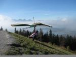 Paragliding Fluggebiet Europa » Deutschland » Bayern,Buchenberg,Start mit Hängelgeiter vom Weststartplatz