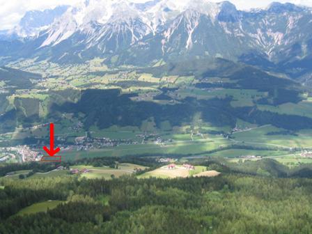 Landeplatz von Luft.