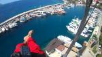 Paragliding Fluggebiet Asien » Türkei,Kaş,Anflug LP im alten Hafen. Man muss schon wissen, was man tut ;-)