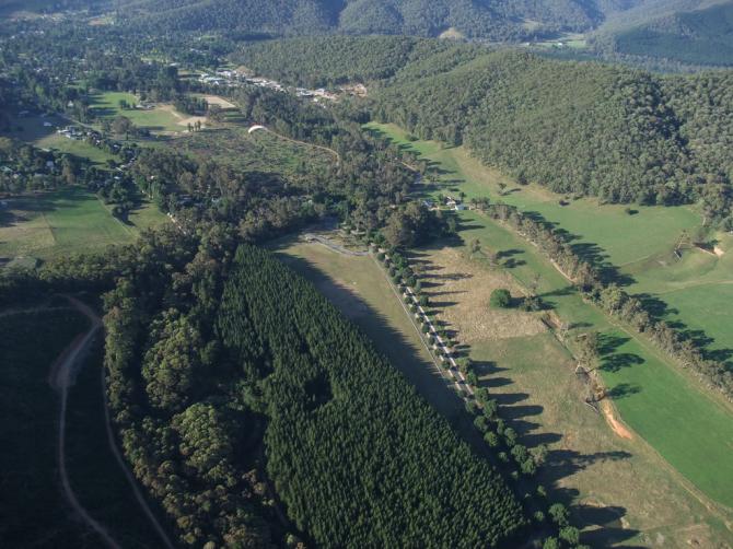 Landeplätze und Camp Krusty.