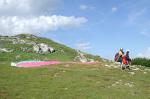 Paragliding Fluggebiet Europa » Österreich » Oberösterreich,Hutterer Hoess,Startplatz Süd... noch 10m und dann geht es mehrere 100m abwärts...